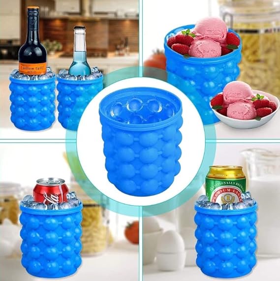 Magic Silicone Ice Cube Maker Bucket