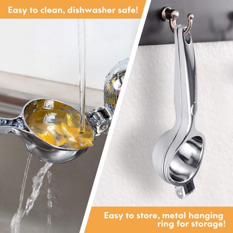 Hand-Operated Single Press Stainless Steel Lemon Squeezer