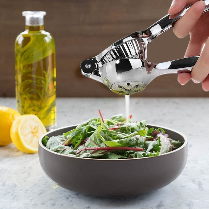 Hand-Operated Single Press Stainless Steel Lemon Squeezer