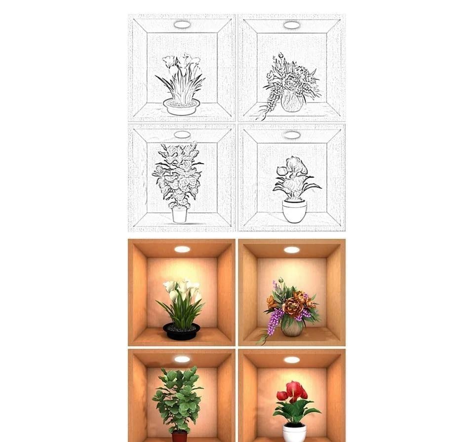 3D Removable Wall Decor Stickers