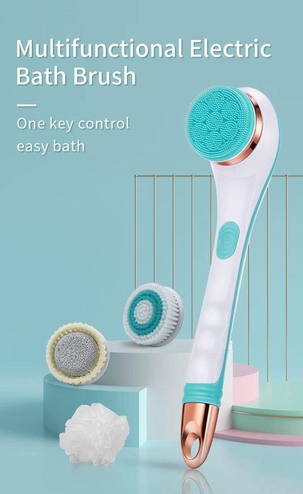 4 In 1 Rechargeable Body Scrub Electric Brush Set
