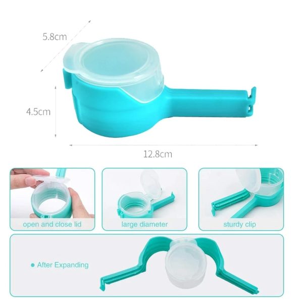 Food Sealing Clip With Discharge Nozzle