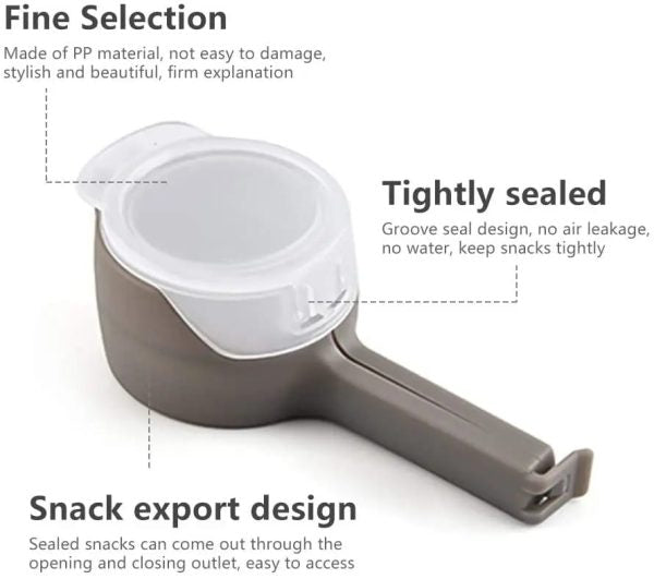 Food Sealing Clip With Discharge Nozzle