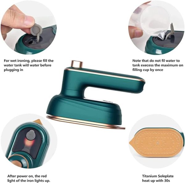 Portable 180° Rotatable Mini Steamer Iron