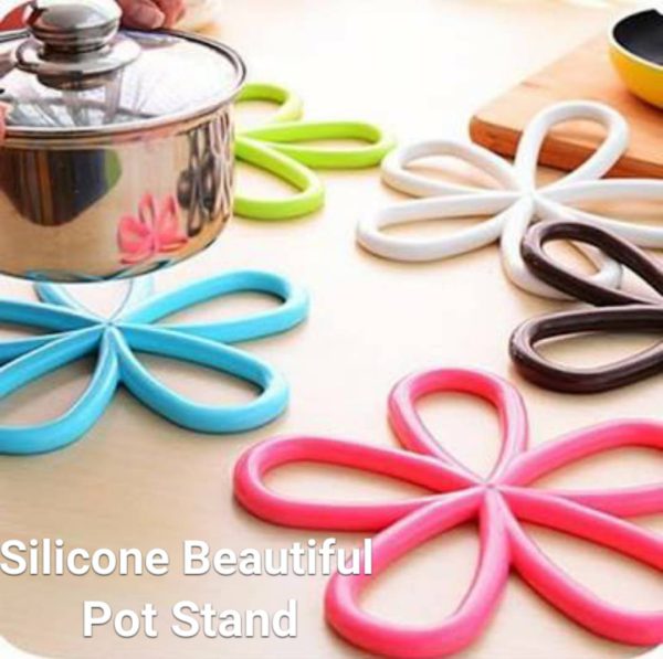 Silicone Flower Shape Anti Slip Hot Pot Holders Mat