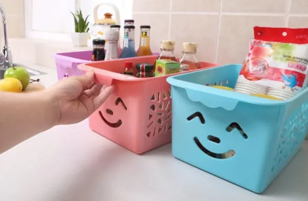 Multipurpose Smile Basket Storage Organizer