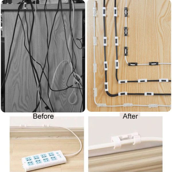 Self-adhesive Wire Clips Buckle