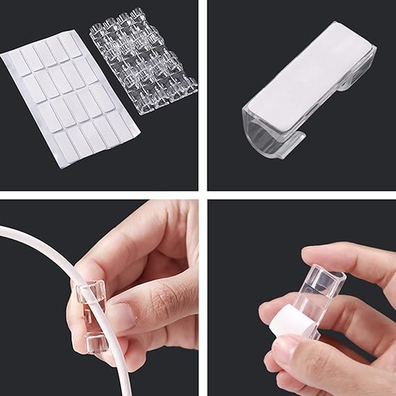 Self-adhesive Wire Clips Buckle