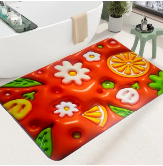 3D Visual Anti-slip Absorbent Non-slip Floor Mat
