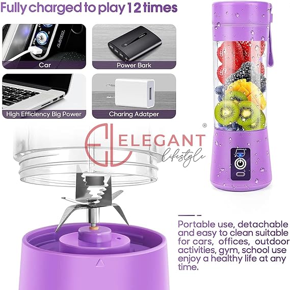 Portable USB Electric Mixer Juicer Blender Machine