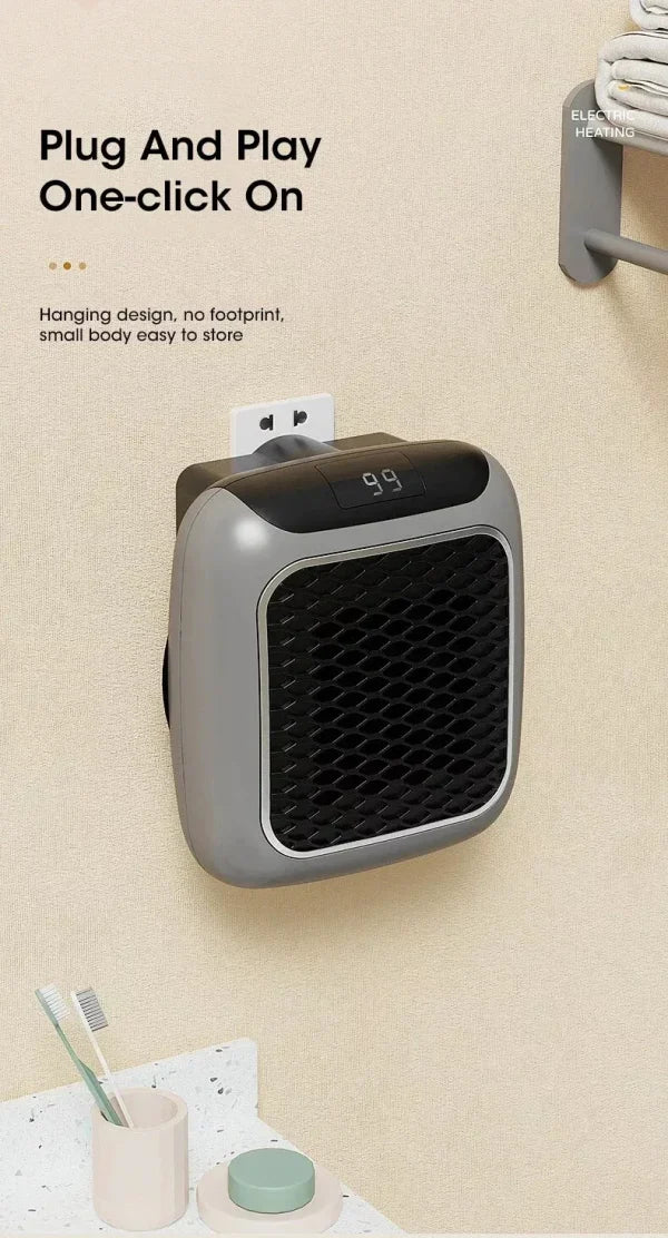 Wall Outlet Plug Digital Electric Heater