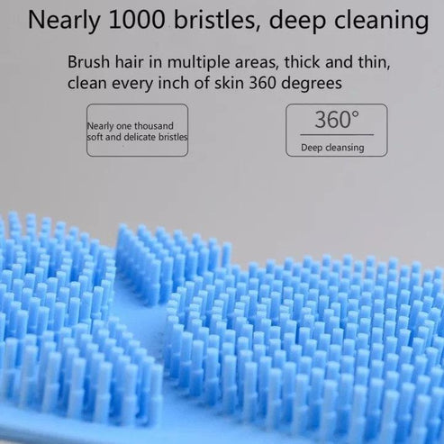 Silicone Back Body Exfoliating Sponge Scrubber Brush