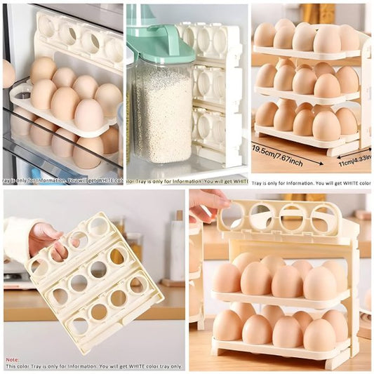 Foldable Rolling Egg Storage Holder