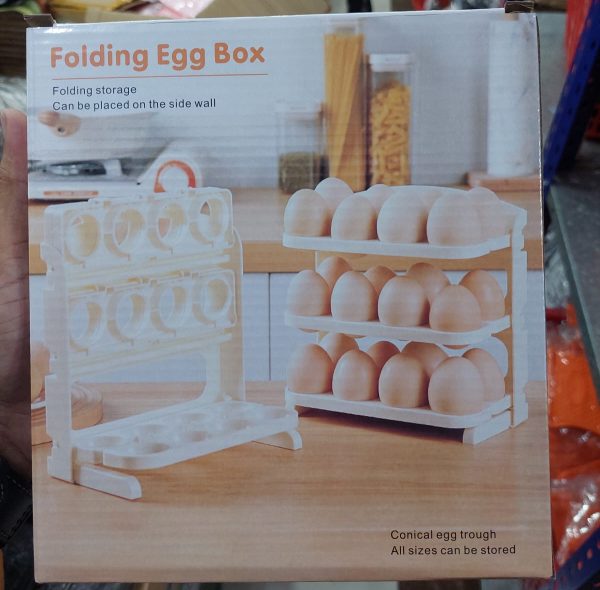 Foldable Rolling Egg Storage Holder