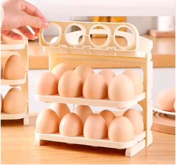 Foldable Rolling Egg Storage Holder