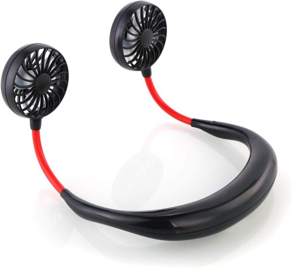 Portable Wearable Hand Free Mini Rechargeable Fan