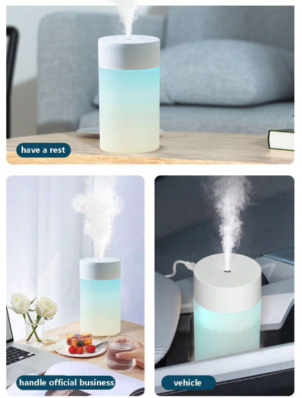 Mini Ultrasonic Air Humidifier Led Lamp